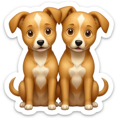 Two headed dog sticker