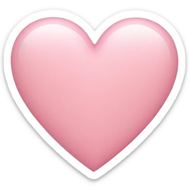 Light pink heart sticker