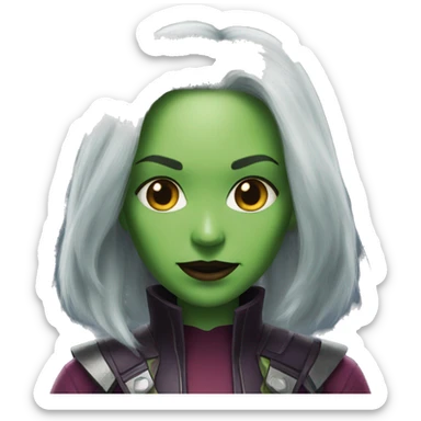 Gamora face sticker