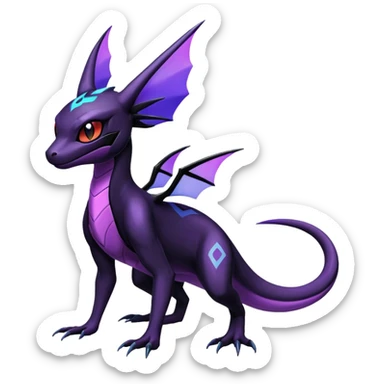 Shiny Salandit-Noivern-Umbreon-Hybrid (Full body) sticker