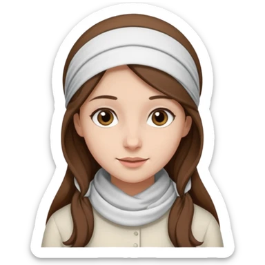 young modest jewish girl sticker