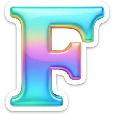 Create letter F CHANGING Color sticker