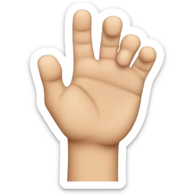 Closed Hand with the thumb and the index finger out sticker
