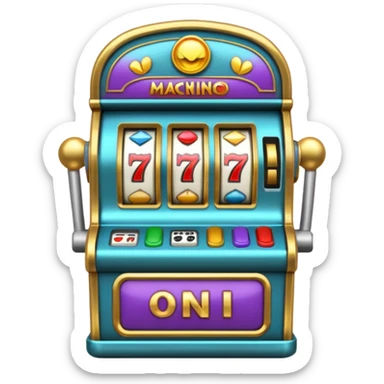 Slot machine sticker