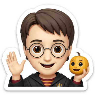 harry potter  excited face funko pop style cute sticker