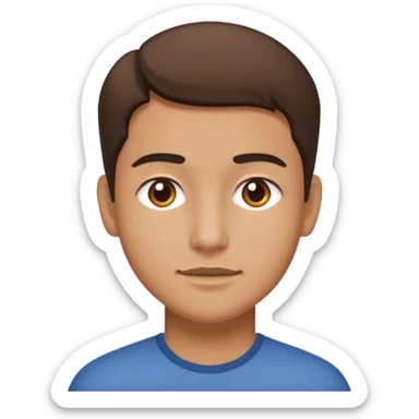 a person with a lot of details 3/4 view sticker