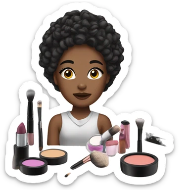 makeup vanity sticker