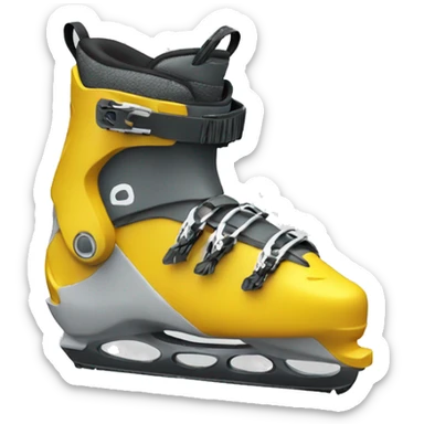 downhill ski boots sticker