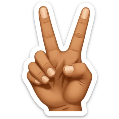 Hand gang sign sticker