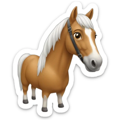 un cheval qui est sur un canapé sticker