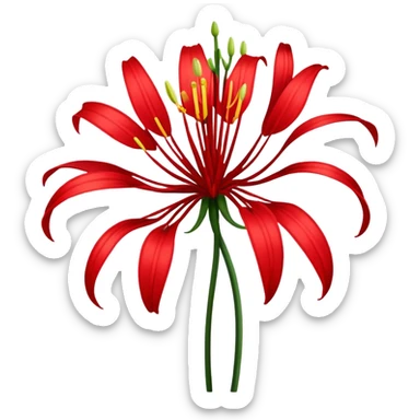red spider lily sticker
