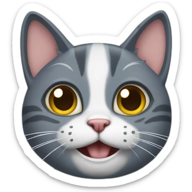 cat saying "false" sticker