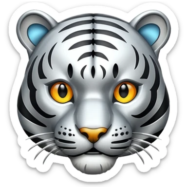 Metal Tiger sticker