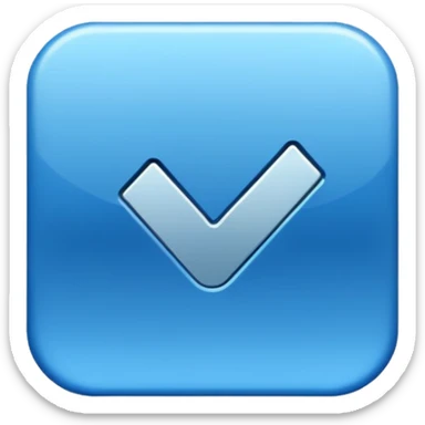 Blauer Haken Instagram sticker