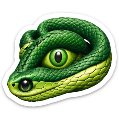 eye of a snake sticker