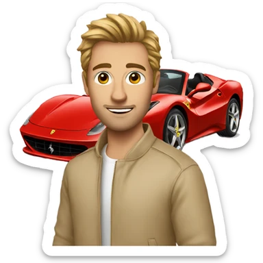 trevor with a ferrari sticker