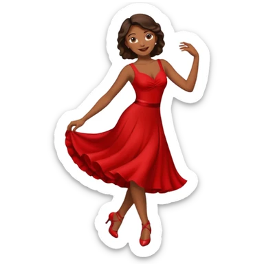 tango dancing woman emoji profile photo sticker