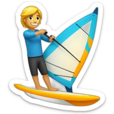 windsurfer sticker