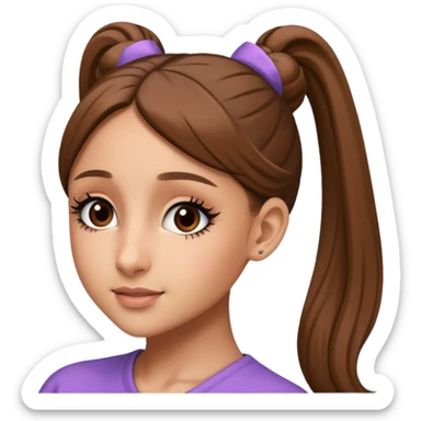 ariana grande ponytail sticker