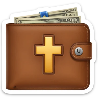 wallet with a plus sign emoji symbolizing starting balance sticker