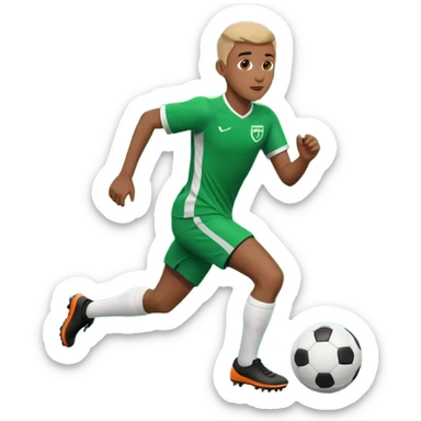 Lamine Yamal playing soccer sticker