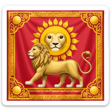 پرچم شیر و خورشید ایران sticker