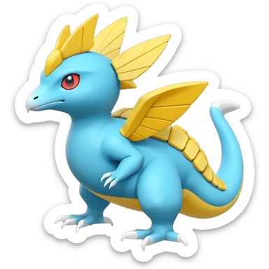 Heliolisk-Helioptile-Amaura-Cyclizar-Pokémon, full body sticker