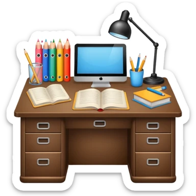 Study Room Items sticker