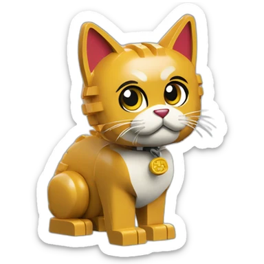 a lego cat sticker