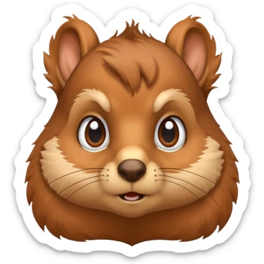 Emotional squirrel sticker