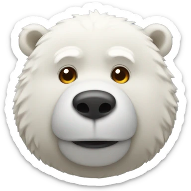 Oso polar gordito  sticker