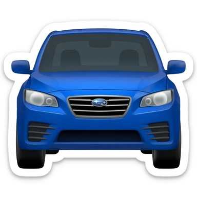 blue subaru sticker