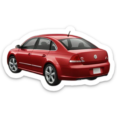Passat b6 rojo sticker