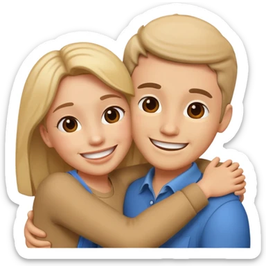 two People Hugging sticker