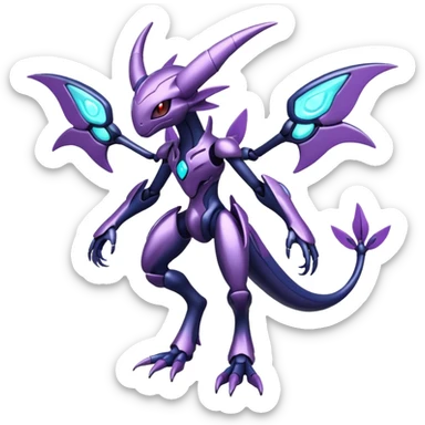 Shiny Genesect-Miraidon-Lunala-Fakémon-hybrid-creature (full body)  sticker