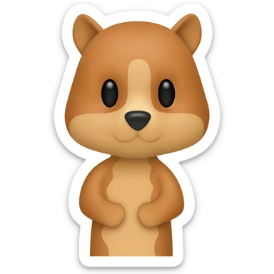 animal in the arms sticker