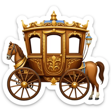 huge-horse-drawn-fancy-french-stagecoach-caravan sticker