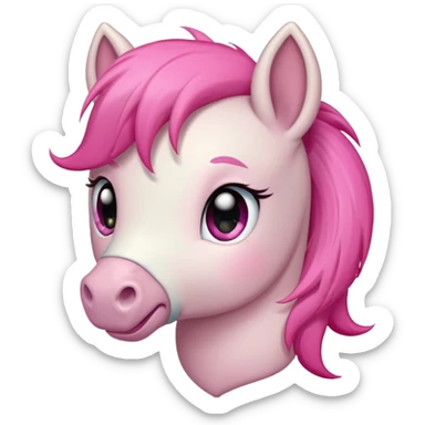 puffing-pony emoji sticker
