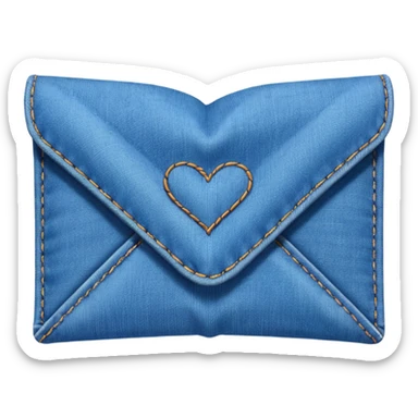 Denim Love letter sticker
