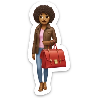 Pommeranean with a Birkin bag  sticker
