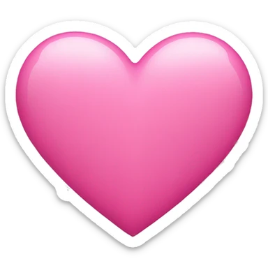 Pink heart sticker