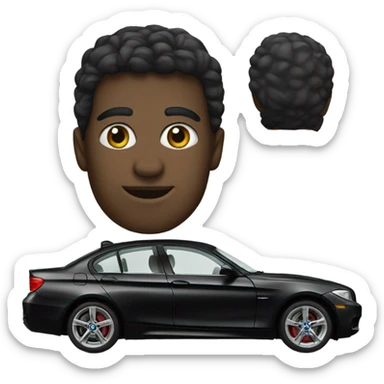 Black bmw jeap sticker