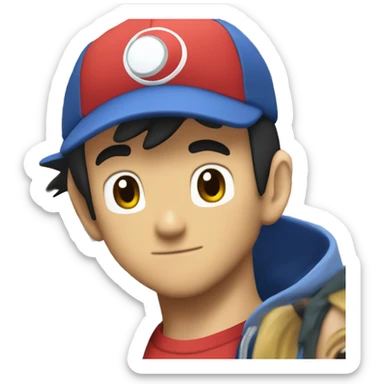 Ash ketchum sticker