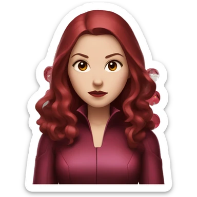 Scarlet witch wanda maximoff sticker