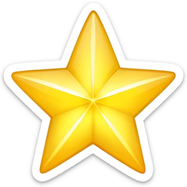 bright shining star sticker