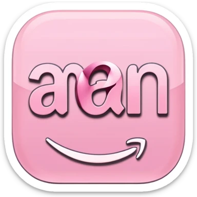 amazon prime video aesthetic logo in pastel pink sticker