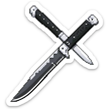 Cold Steel Espada knife with black handle sticker