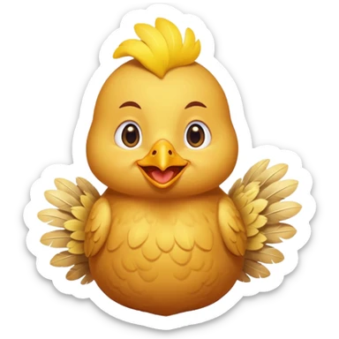 Little chicken that is waking up sole random grandma sticker