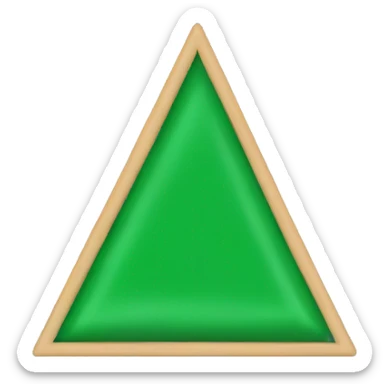 triangle green flag sticker