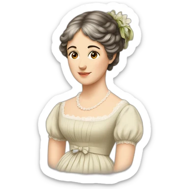 jane austen sticker